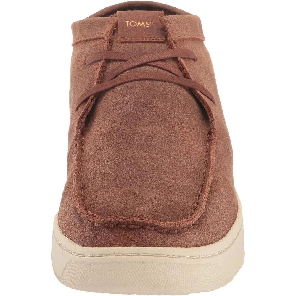 Toms Travel Lite Moc 10020209 Mens US 9 Brown Suede Slip On Chukka Boots GAL435